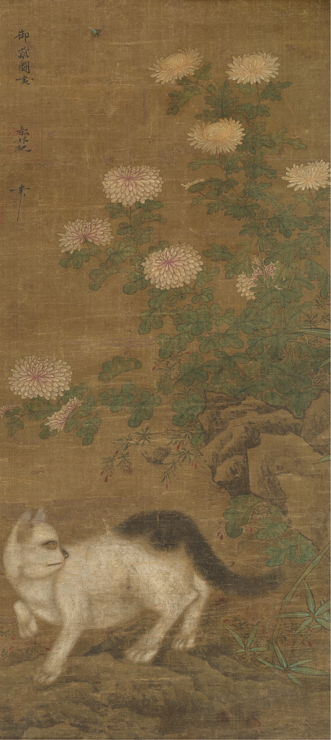 Artwork by Qin Bangji, Mirror heart, Made of Silk