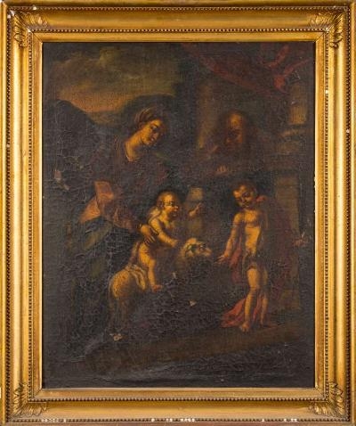 Bernardino Luini | The Holy Family with St John the Baptist | MutualArt