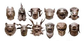The Circle of Animals/Zodiac Heads Bronze Will Be Exhibited at East Hampton Sculpture Garden