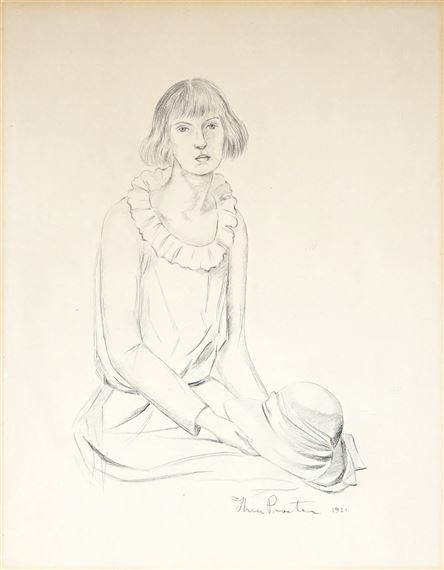 Untitled (Young Girl Sitting) by Thea Proctor, 1921