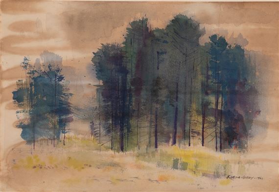 Untitled (woods) by Ralph Avery, 1960