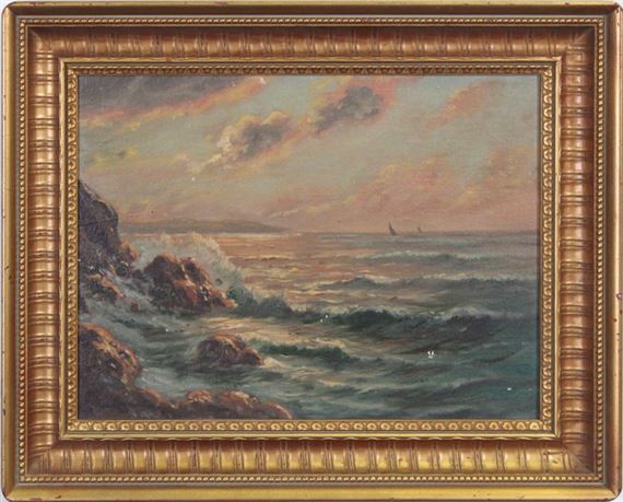 SEASCAPE AT DUSK by Warren Mansfield