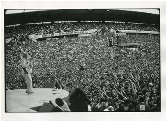 David Bowie en concert durant le "Serious Moonlight tour" - Denis O'Regan