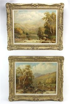 Two works: Landscape (2) - W. H. Mander