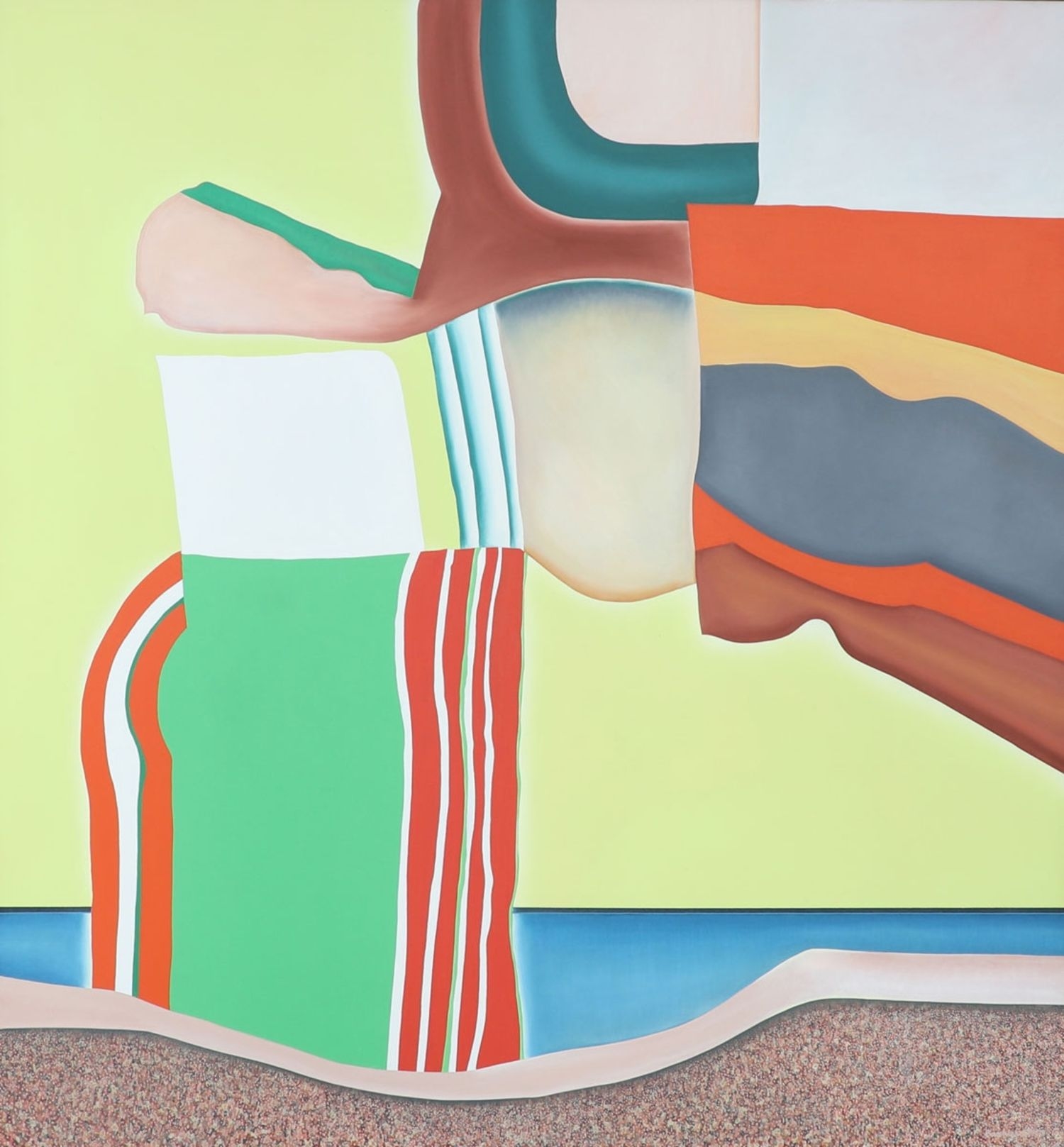 Artwork by Alexej Iljitsch Baschlakow, Abstrakte Komposition, Made of Oil on canvas