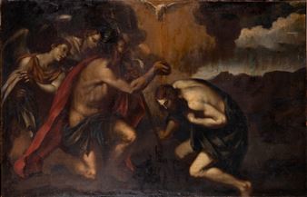 The Baptism of Christ - Spanish School, 17th Century