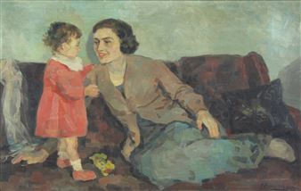 Woman and Child - Kostas Argiriou