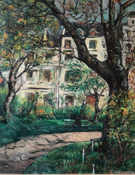 Casona y camino by Eduardo Vernazza