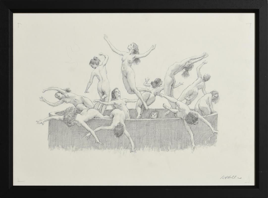 Artwork by Harry Holland, Summertime, Made of pencil drawing