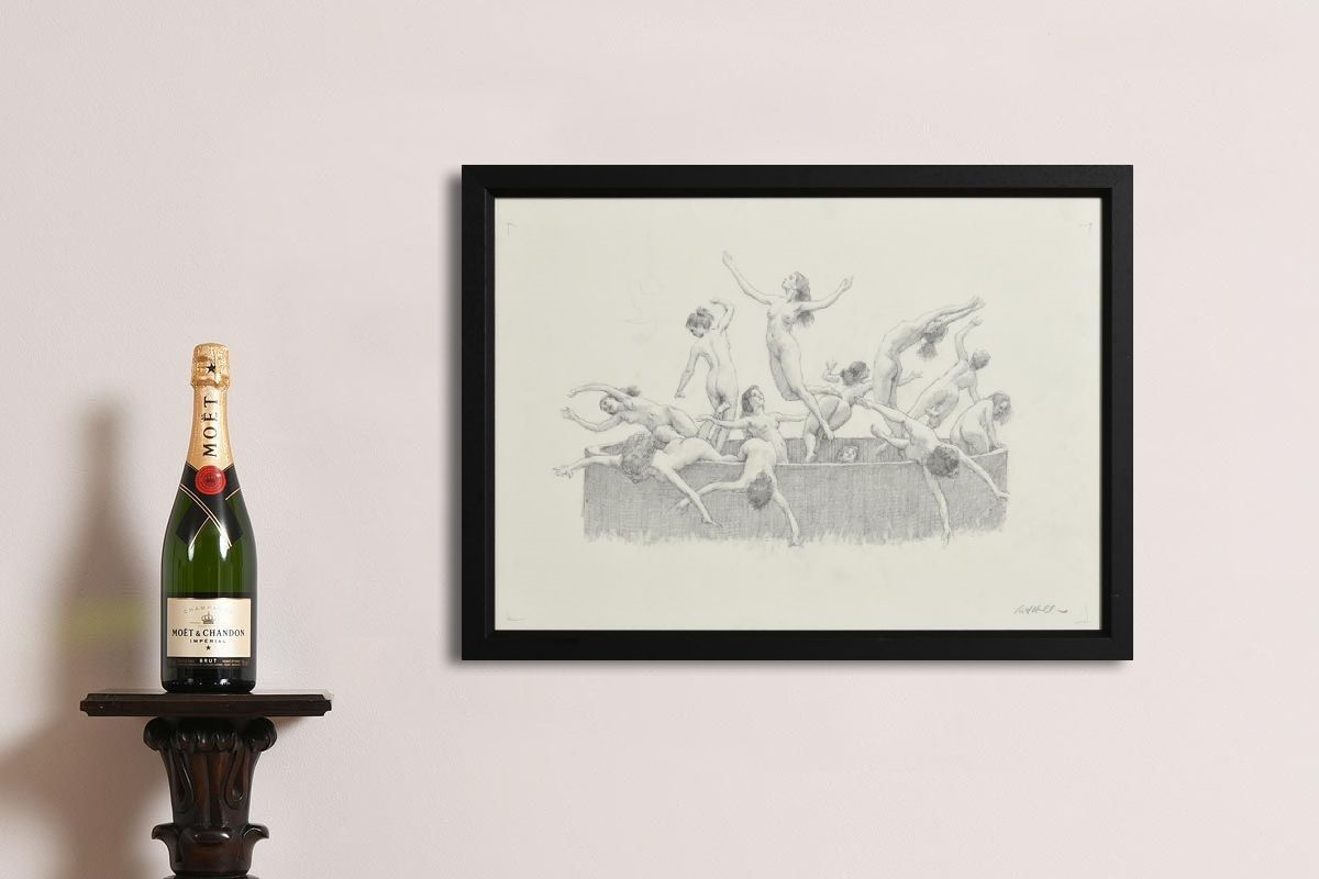 Artwork by Harry Holland, Summertime, Made of pencil drawing