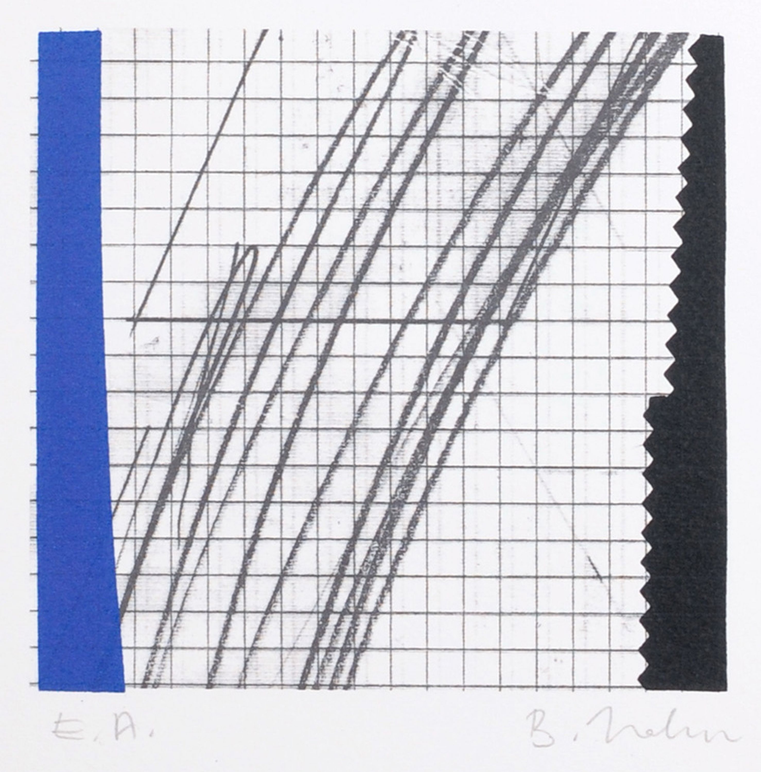Six works: Grafikkalender (6) by Bernd Hahn, 2001