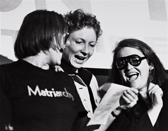 Barbara Love, Ti-Grace Atkinson, and Kate Millett at The Forum on the Future, NYC. by Joan E. Biren, 1978