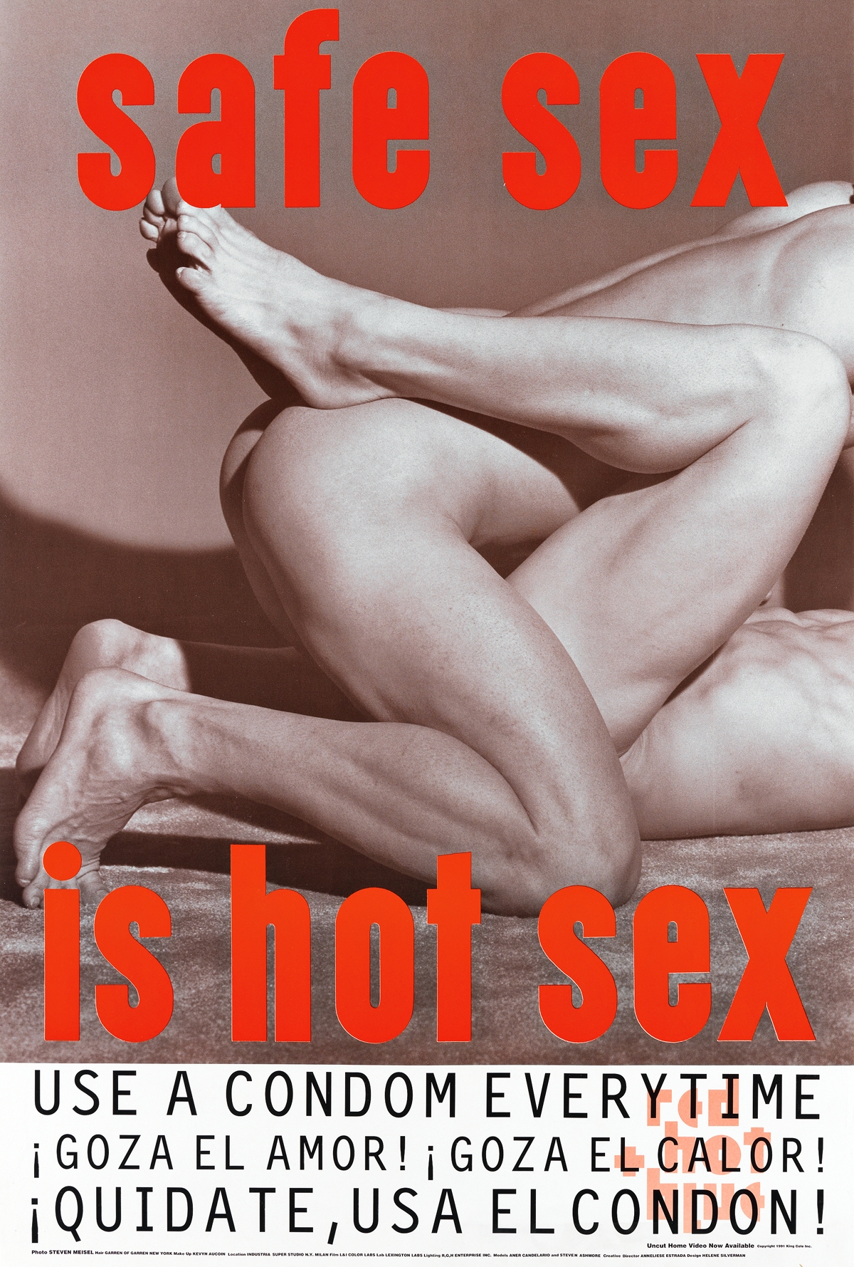 Steven Meisel Safe Sex is Hot Sex / Use A Condom Everytime