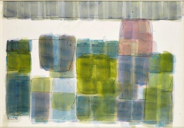 Artwork by James Hull, Untitled abstract composition, Made of watercolour and charcoal