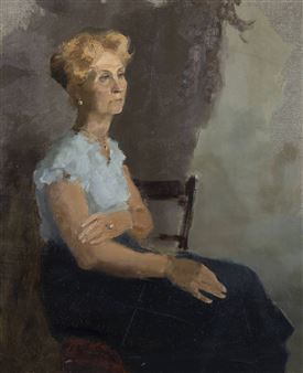 Seated Woman - Leonid Mihailovich Stil