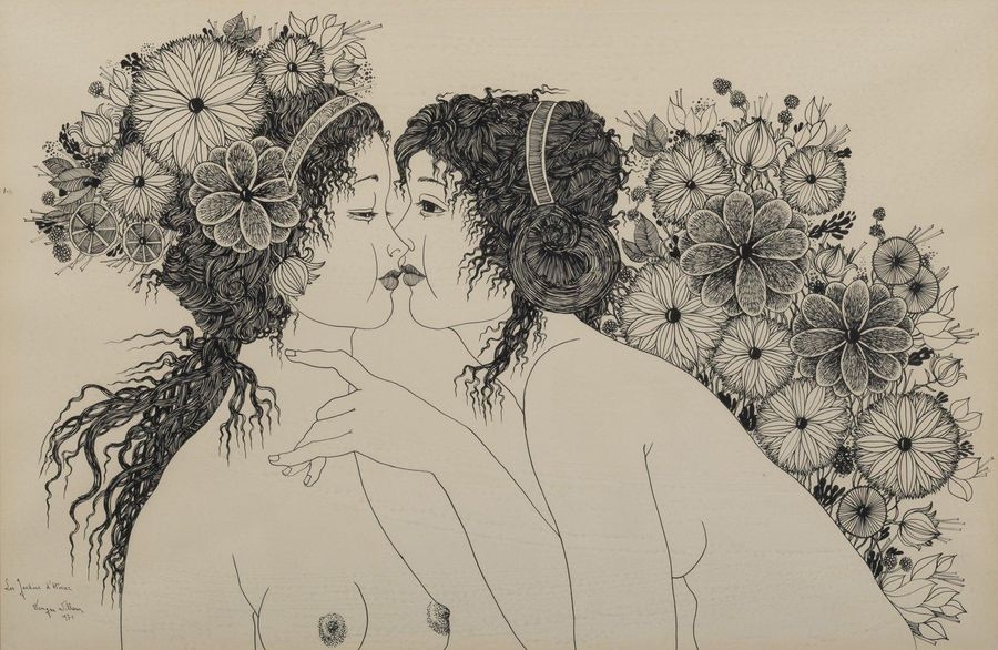 Artwork by Denyse Willem, Winter gardens, Made of Ink on paper.