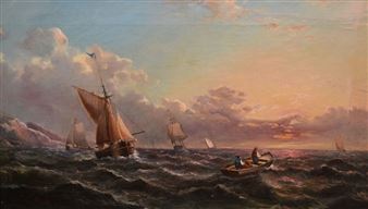 sunset ship - J. Mundek