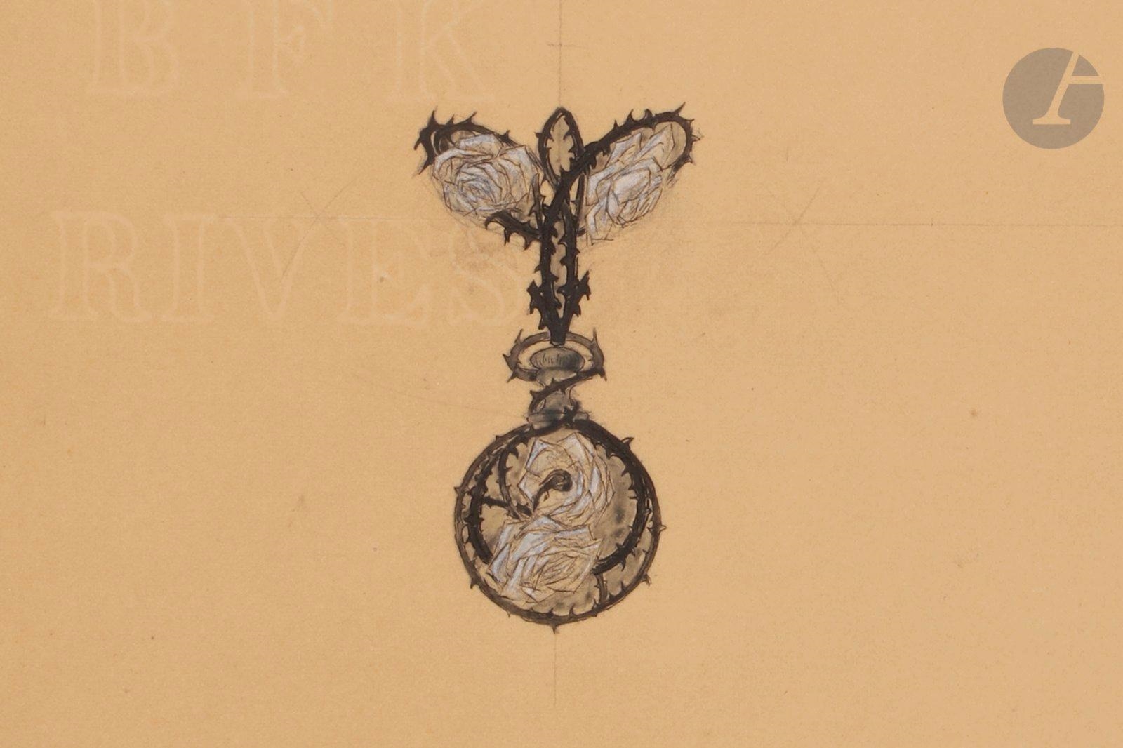 Projet de peigne chauve-souris by René Lalique on artnet