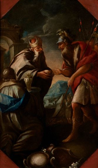 ABRAHAM Y MELQUISEDEC by José Camarón y Boronat