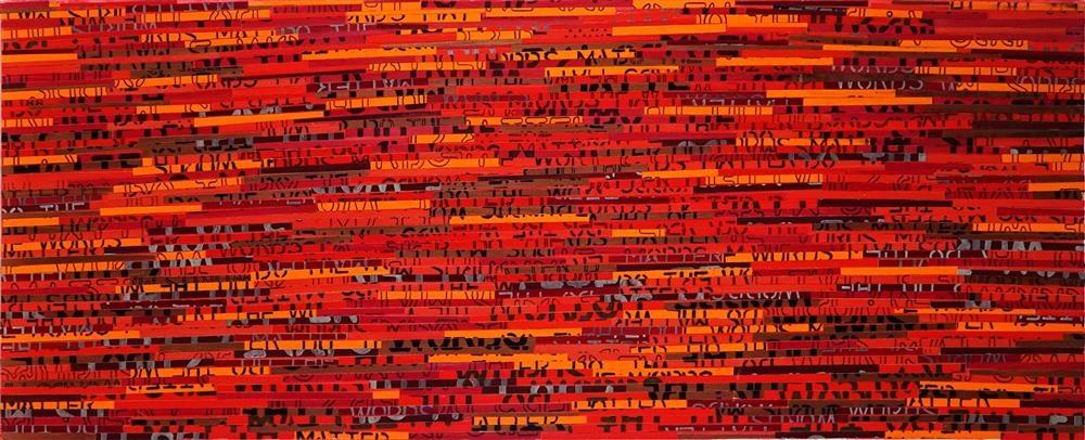 Artwork by Karen Gutman, Untitled, Made of collage and mixed media on canvas