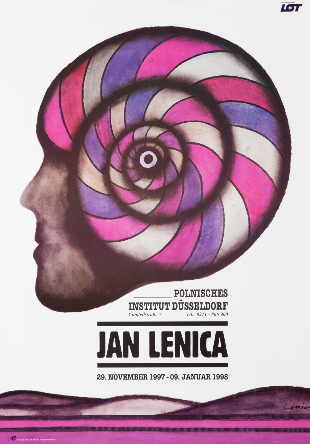 Plakat wystawy "Jan Lenica" w Polnisches Institut Düsseldorf by Jan Lenica, 1997