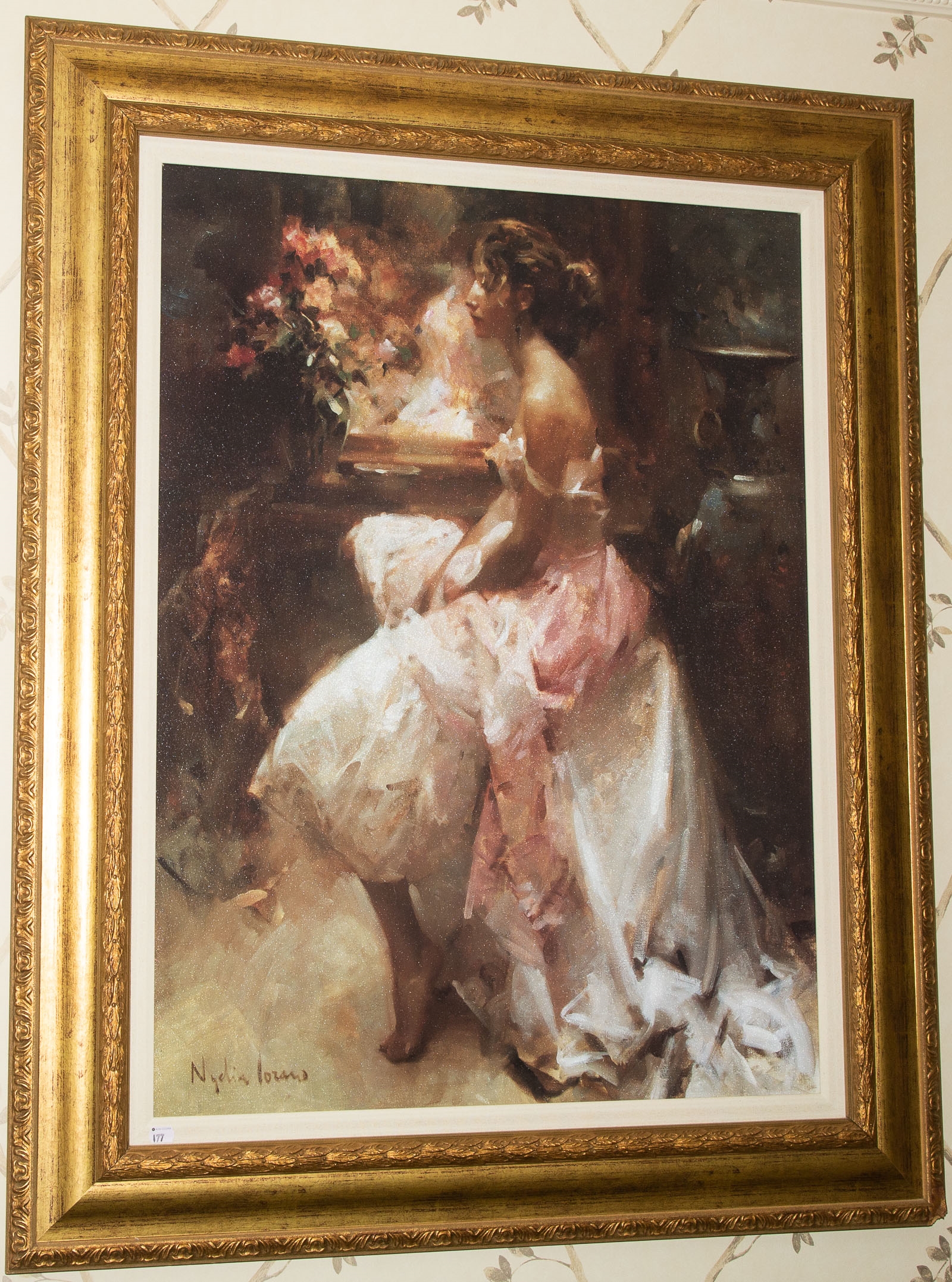 Artwork by Nydia Lozano, Seated Woman, Giclee, Made of Giclee on canvas