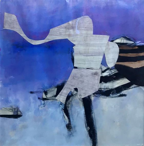 Figure on Beach IV by Lawrence Daws, 1964