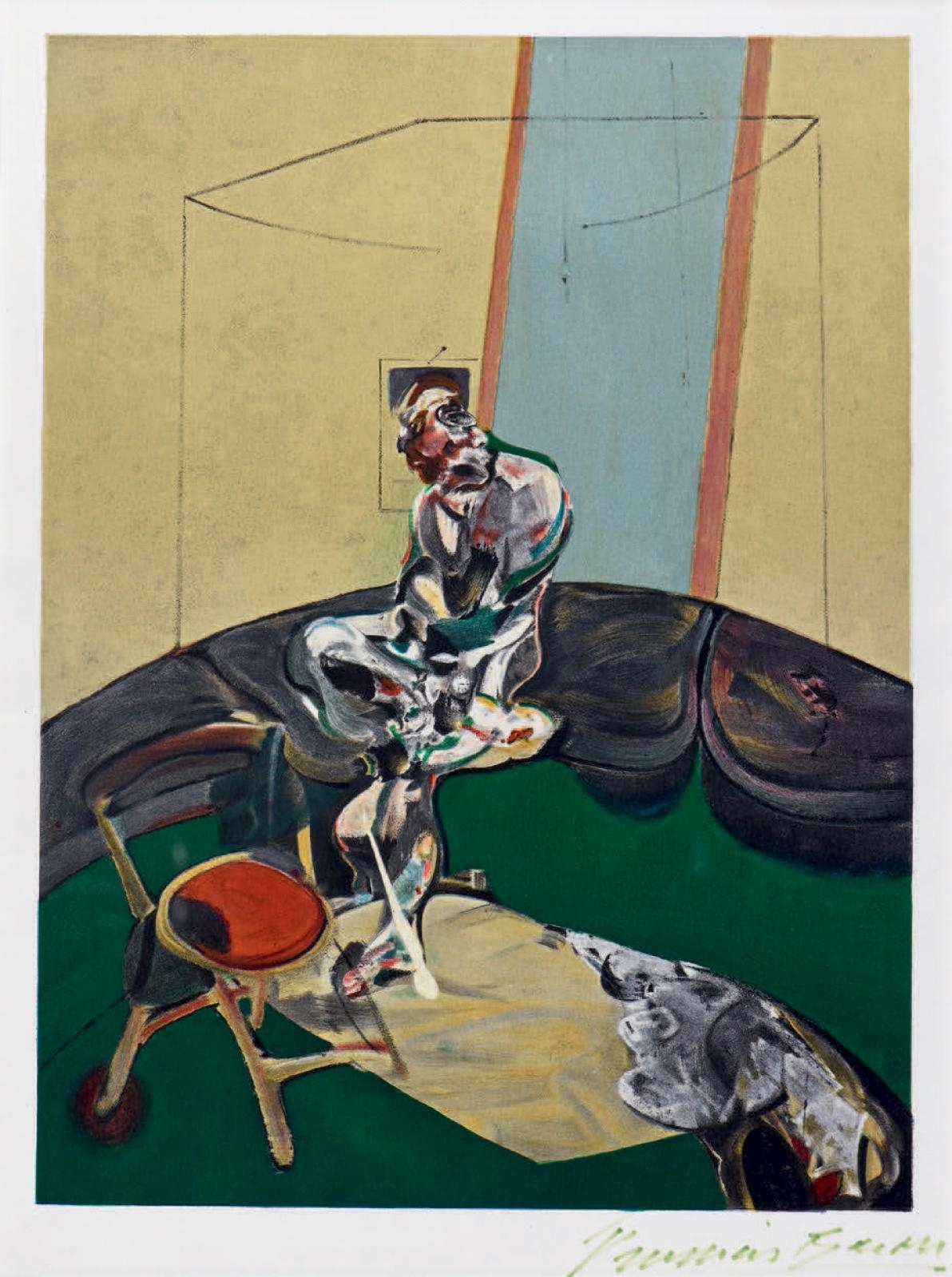 Francis Bacon | Portrait of George Dyer Staring at Blind-Cord (1966 ...