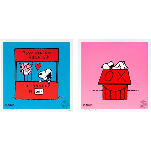 André Saraiva | Two works: Snoopy Naps on Red House ; Mr.A Love