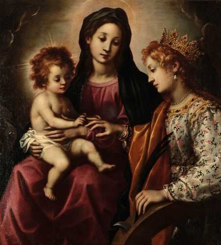 Francesco Curradi | Mystical Marriage of St Catherine | MutualArt