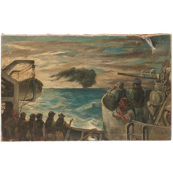 Soldiers Battling at Sea by Carlos Lopez
