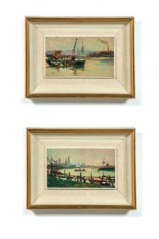 Two works: Paesaggi lacustri - Mario Lisa