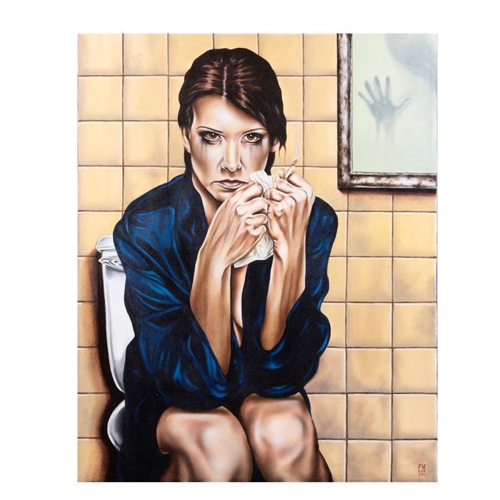 Artwork by Edgar Miranda, Amor tóxico, Made of oil on canvas