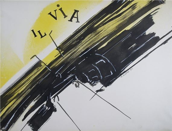 LA FUITE DE MERCURE by Gianni Bertini, 1957