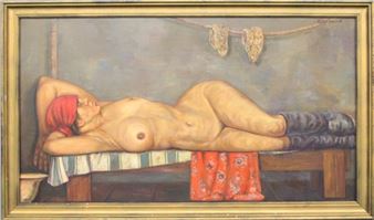 Reclining nude - Gely Korshev