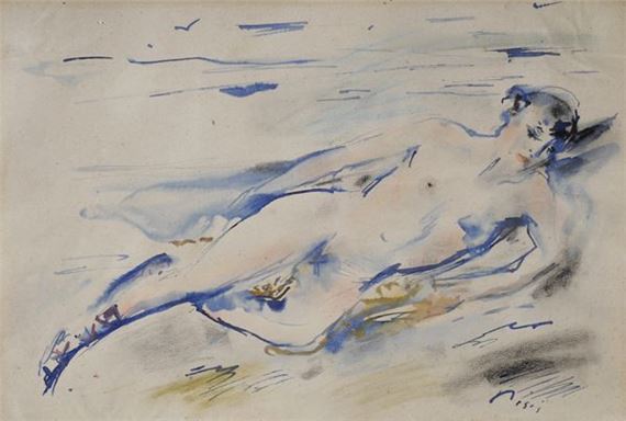 NUDO SDRAIATO by Filippo de Pisis, circa 1930