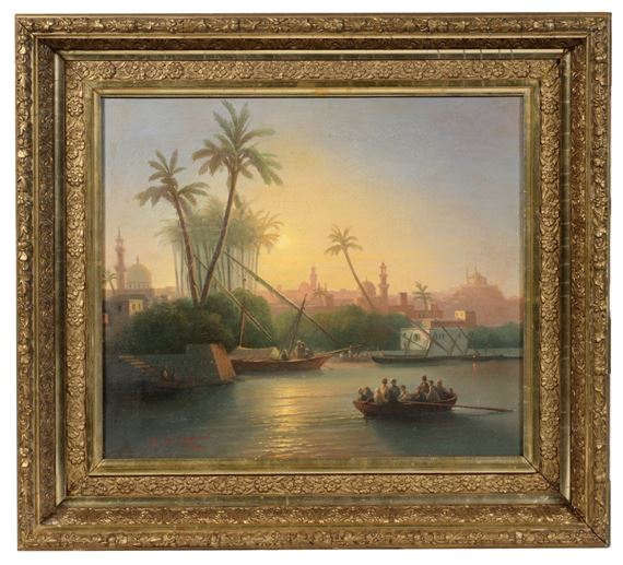 Cairo seen from the Nile by Ivan Aivazovsky, dated 1848