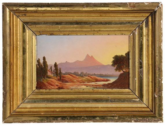 Italian Landscape with River and Mountains by Frederic Edwin Church, 1865