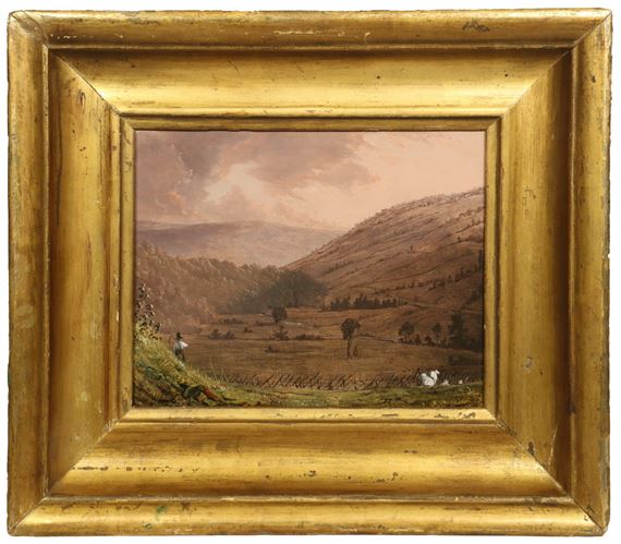 "Descending to Harvest the Fields" by Frederic Edwin Church, 1847