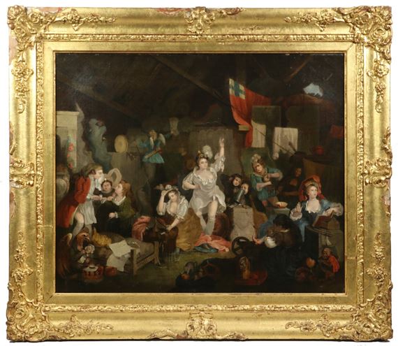 "Strolling Actresses in a Barn" - Herbert Pugh