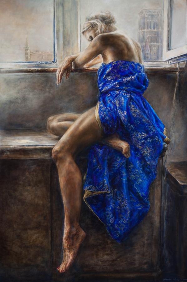 Artwork by Sandra Arabska, Bez tytułu, Made of oil on canvas