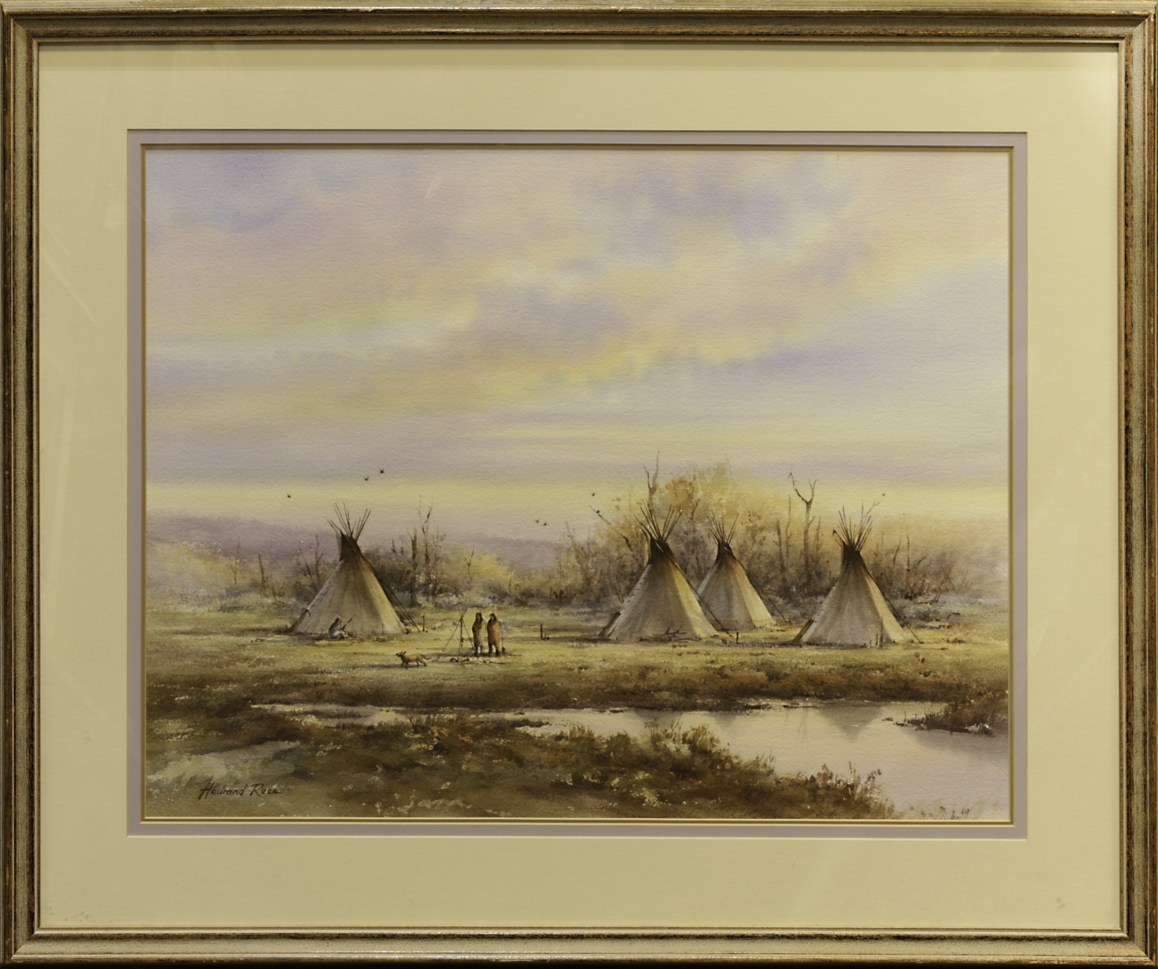 Howard Rees | Quiet Morning among Indians (1997) | MutualArt