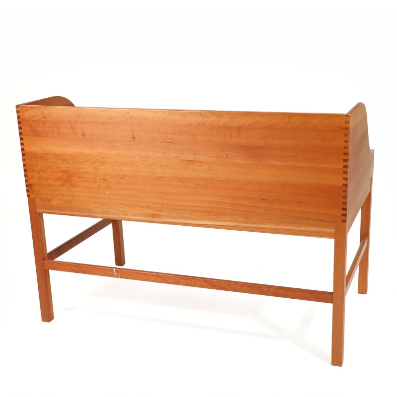Artwork by Andreas Hansen, A free-standing solid cherry wood writing desk, Made of cherry wood