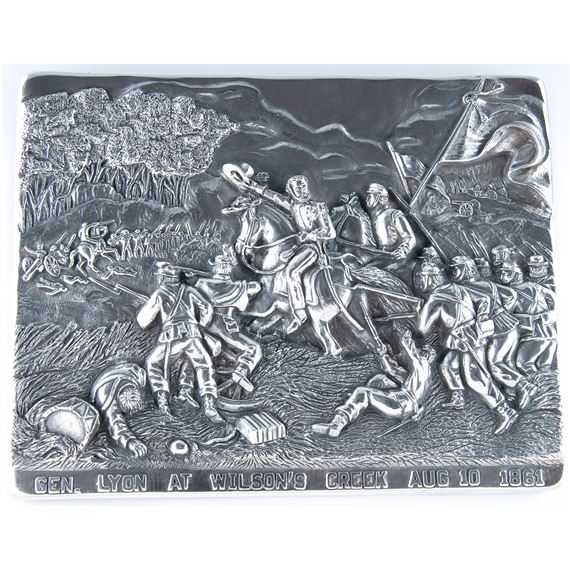 Henryk Winograd | Sterling Silver Repousse Panels of Union Generals ...
