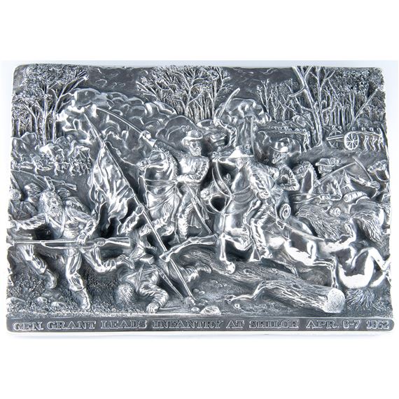 Henryk Winograd | Sterling Silver Repousse Panels of Union Generals ...