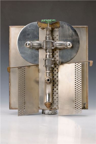 Abstract composition by Albert Sous, dated 1984