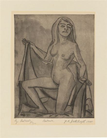 Badende by Peter August Böckstiegel, 1920