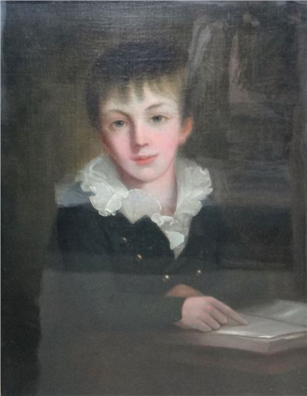 George Romney | Portrait of a young boy | MutualArt