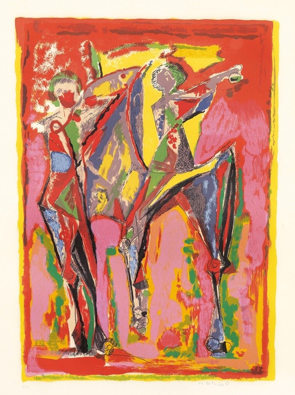 Marino Marini、scomposizione、希少画集画