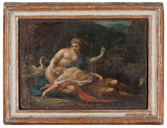 Venere e Adone by Roman School, 19th Century